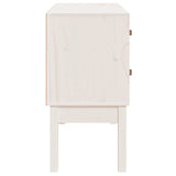 Armoire console Blanc 90x40x78 cm Bois de pin solide