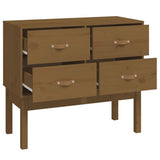 Konsolenschrank Honigbraun 90x40x78 cm Massives Kiefernholz