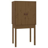 Buffet haut Marron miel 60x40x120 cm Bois massif de pin