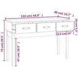 Konsolentisch 114x40x75 cm Massives Kiefernholz