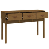 Console table Honey brown 114x40x75 cm Solid pine wood