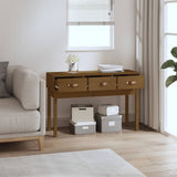 Console table Honey brown 114x40x75 cm Solid pine wood