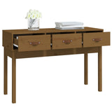 Console table Honey brown 114x40x75 cm Solid pine wood