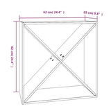 Armoire à vin Blanc 62x25x62 cm Bois de pin massif