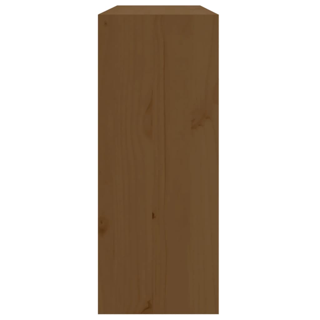 Armoire à vin Marron miel 62x25x62 cm Bois de pin massif