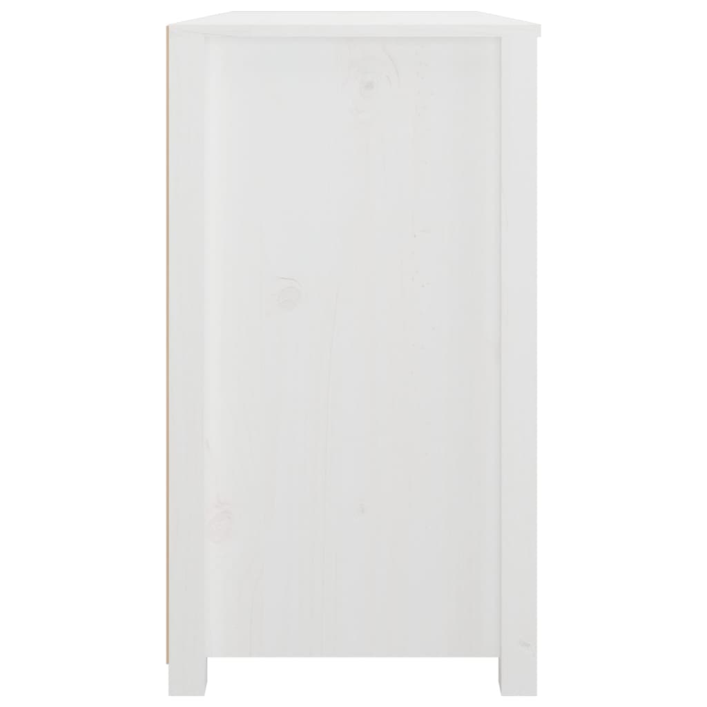 Armoire latérale Blanc 100x40x72 cm Bois de pin massif