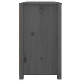 Armoire latérale Gris 100x40x72 cm Bois de pin massif