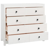 Side cabinet White 100x40x90 cm Solid pine wood