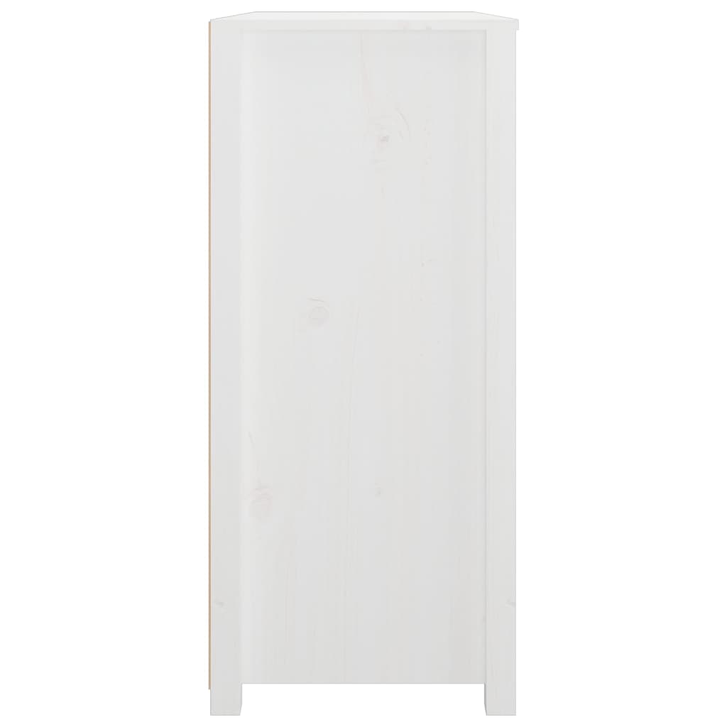 Side cabinet White 100x40x90 cm Solid pine wood