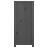 Armoire latérale Gris 100x40x90 cm Bois de pin massif