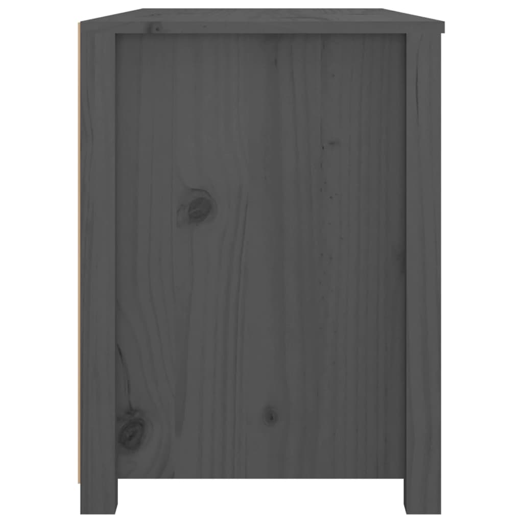 Side cabinet Grey 100x40x54 cm Solid pine wood