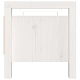 Banc d'entrée Blanc 80x40x43 cm Bois de pin massif