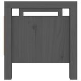 Banc d'entrée Gris 80x40x43 cm Bois de pin massif