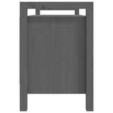 Banc d'entrée Gris 110x40x60 cm Bois de pin massif