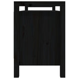 Banc d'entrée Noir 110x40x60 cm Bois de pin massif