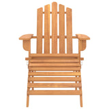 Chaises Adirondack de jardin repose-pieds lot de 2 Bois acacia