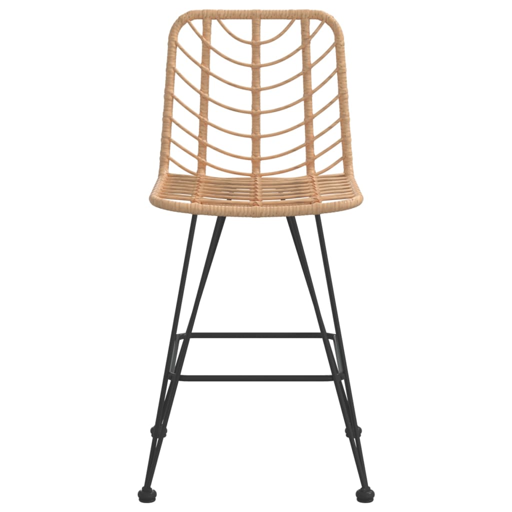 Bar stools set of 2 45x56x103.5cm Woven resin and steel