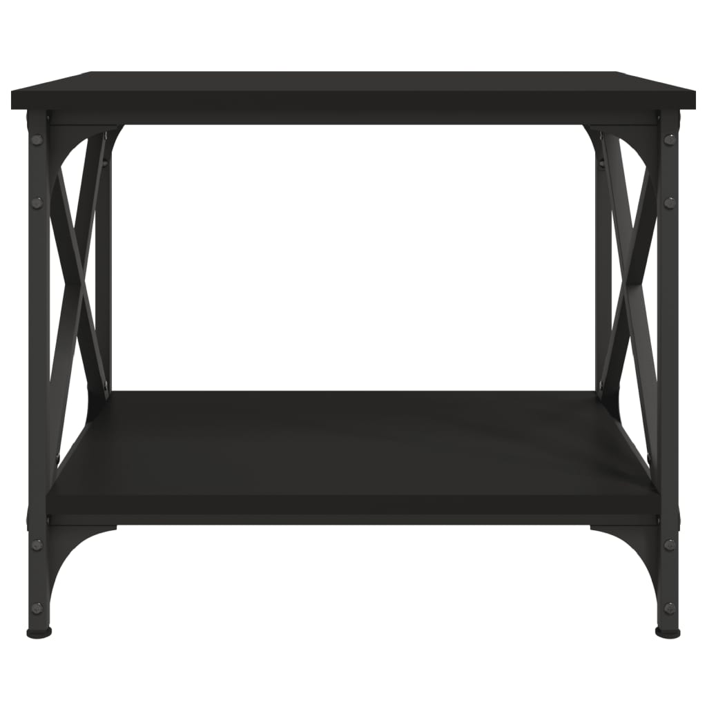 Table d'appoint Noir 55x38x45 cm Bois d'ingénierie