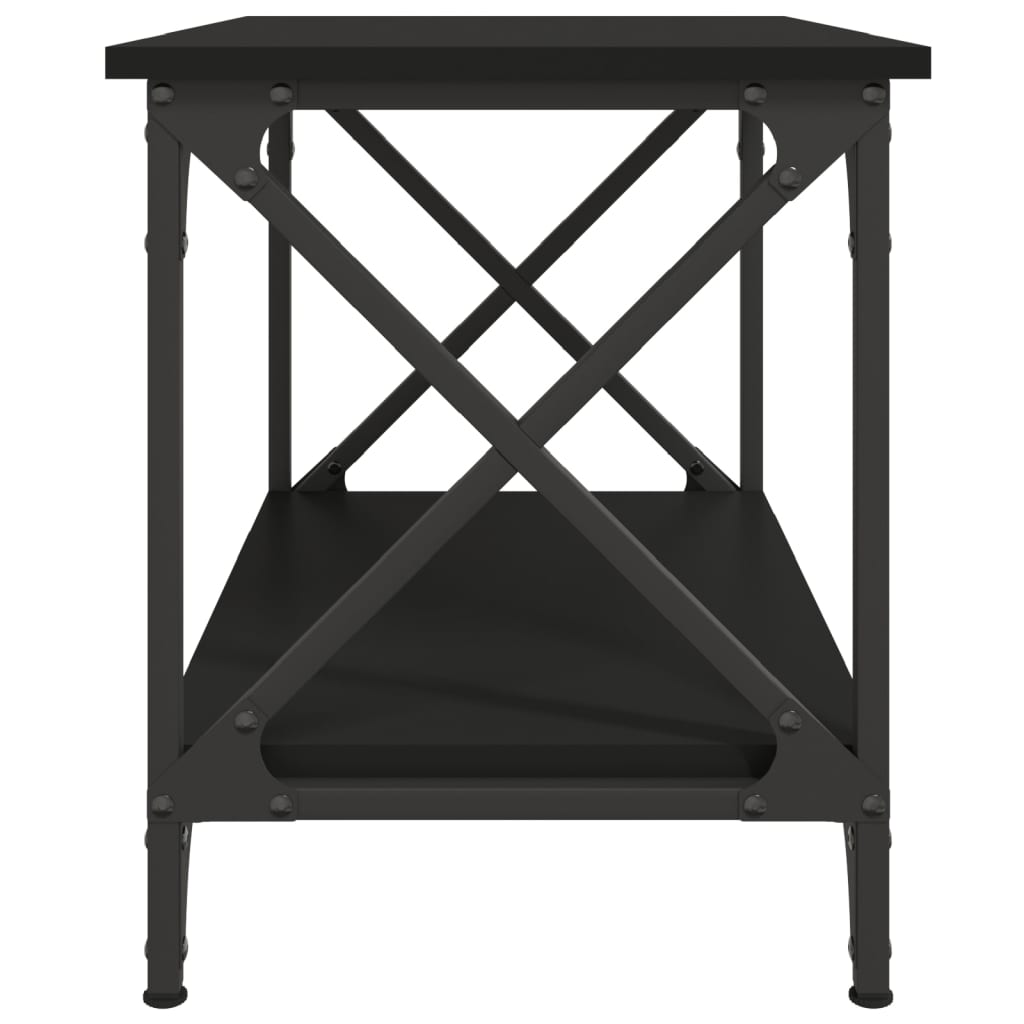 Table d'appoint Noir 55x38x45 cm Bois d'ingénierie