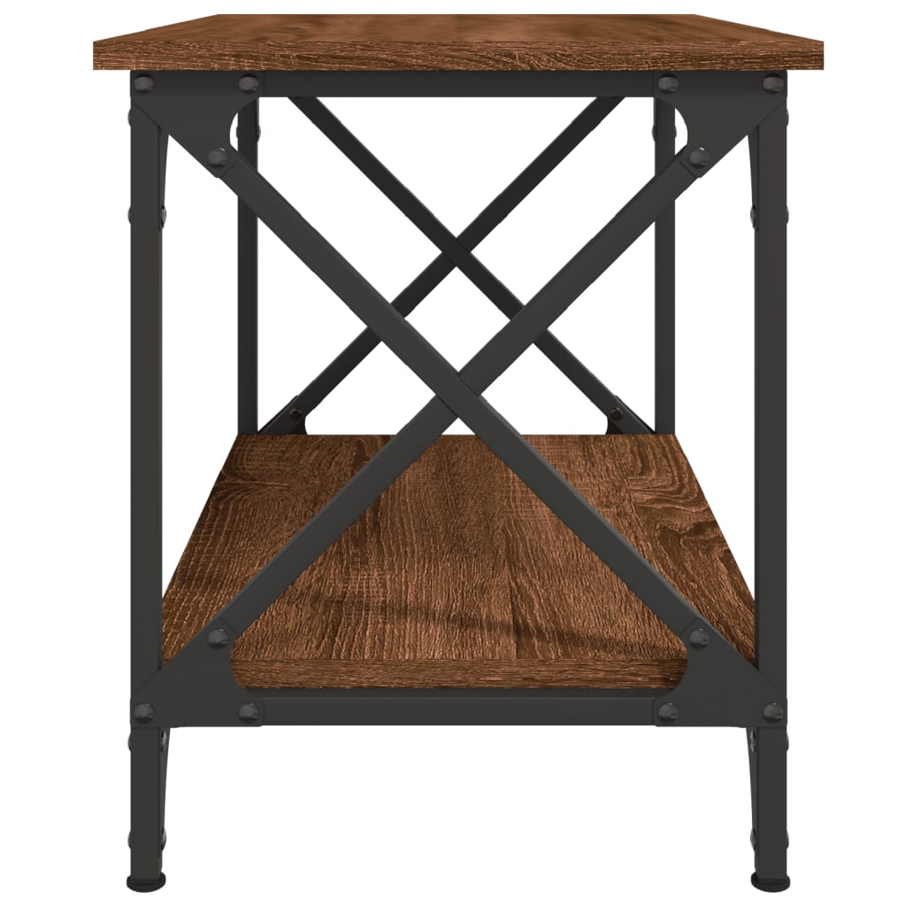 Table d'appoint Chêne marron 55x38x45 cm Bois d'ingénierie