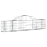 Paniers à gabions arqués 3 pcs 200x30x40/60 cm Fer galvanisé