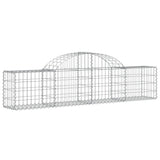 Paniers à gabions arqués 8 pcs 200x30x40/60 cm Fer galvanisé