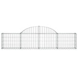 Paniers à gabions arqués 8 pcs 200x30x40/60 cm Fer galvanisé