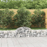 Paniers à gabions arqués 8 pcs 200x30x40/60 cm Fer galvanisé