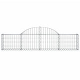 Paniers à gabions arqués 15 pcs 200x30x40/60 cm Fer galvanisé