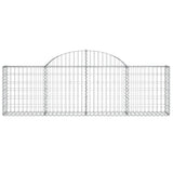 Paniers à gabions arqués 6 pcs 200x30x60/80 cm Fer galvanisé