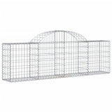 Arched Gabion Baskets 11 pcs 200x30x60/80 cm Galvanized Iron