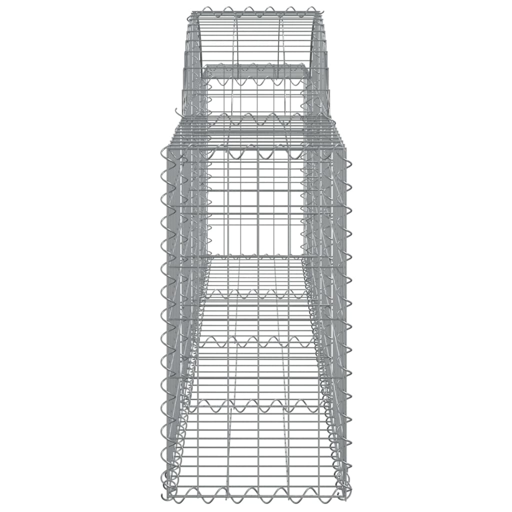 Arched Gabion Baskets 12 pcs 200x30x60/80 cm Galvanized Iron