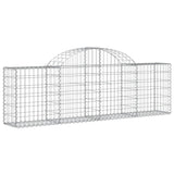 Paniers à gabions arqués 25 pcs 200x30x60/80 cm Fer galvanisé