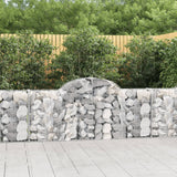 Paniers à gabions arqués 4 pcs 200x30x80/100 cm Fer galvanisé