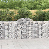 Paniers à gabions arqués 50 pcs 200x30x100/120 cm Fer galvanisé