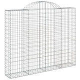 Paniers à gabions arqués 5 pcs 200x30x160/180 cm Fer galvanisé