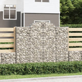 Paniers à gabions arqués 5 pcs 200x30x160/180 cm Fer galvanisé