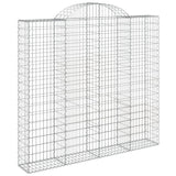 Paniers à gabions arqués 4 pcs 200x30x180/200 cm Fer galvanisé