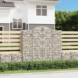 Paniers à gabions arqués 6 pcs 200x30x180/200 cm Fer galvanisé