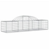 Paniers à gabions arqués 3 pcs 200x50x40/60 cm fer galvanisé