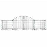 Paniers à gabions arqués 6 pcs 200x50x40/60 cm fer galvanisé