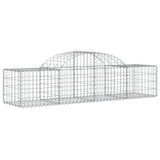 Arched Gabion Baskets 11 pcs 200x50x40/60 cm Galvanized Iron