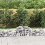 Paniers à gabions arqués 13 pcs 200x50x40/60 cm fer galvanisé