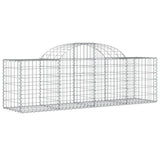 Paniers à gabions arqués 5 pcs 200x50x60/80 cm Fer galvanisé