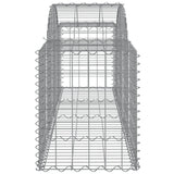 Arched Gabion Baskets 11 pcs 200x50x60/80 cm Galvanized Iron