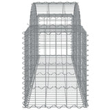 Arched Gabion Baskets 12 pcs 200x50x60/80 cm Galvanized Iron