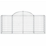 Paniers à gabions arqués 4 pcs 200x50x80/100 cm Fer galvanisé