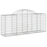 Paniers à gabions arqués 8 pcs 200x50x80/100 cm Fer galvanisé