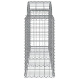 Arched Gabion Baskets 11 pcs 200x50x80/100 cm Galvanized Iron