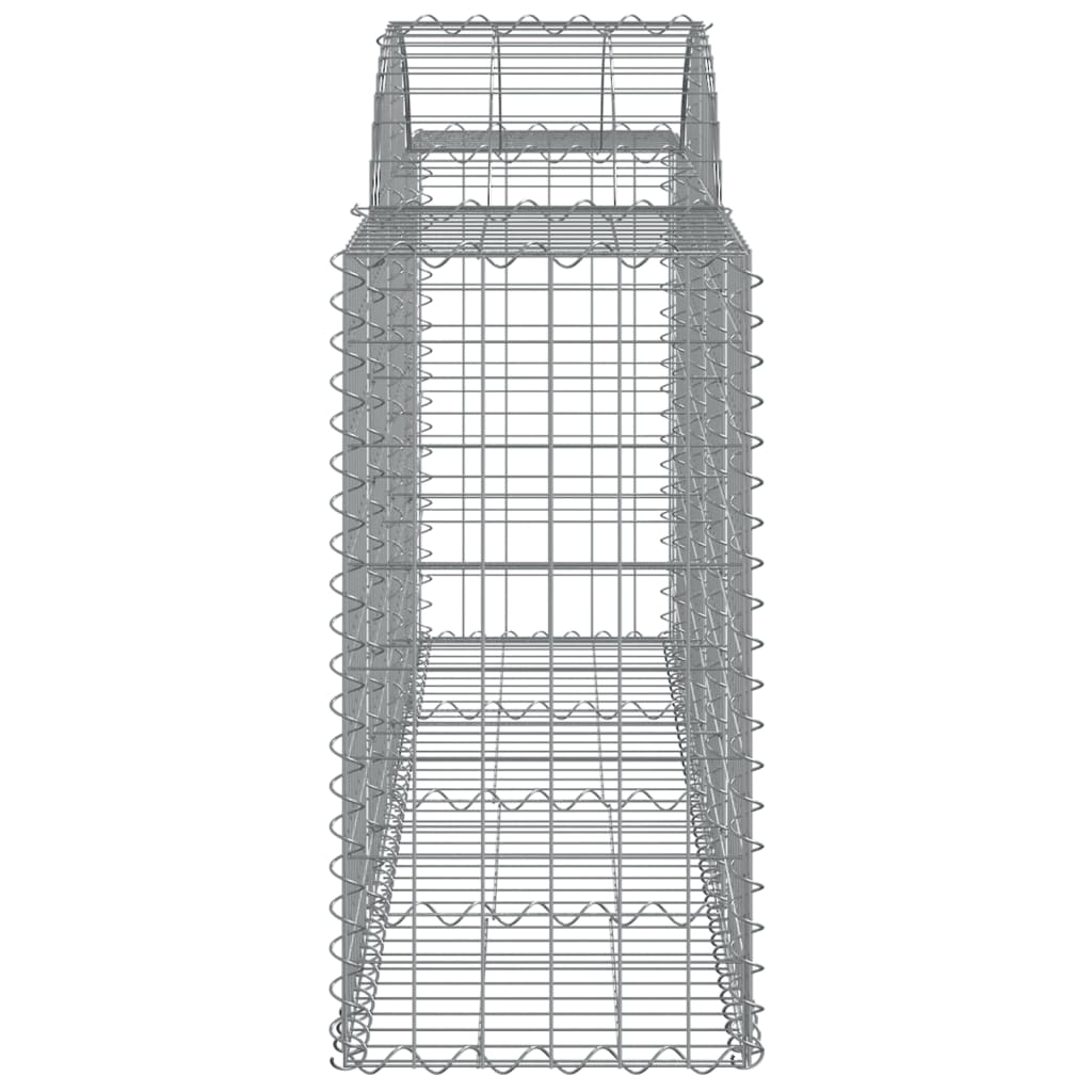 Arched Gabion Baskets 12 pcs 200x50x80/100 cm Galvanized Iron